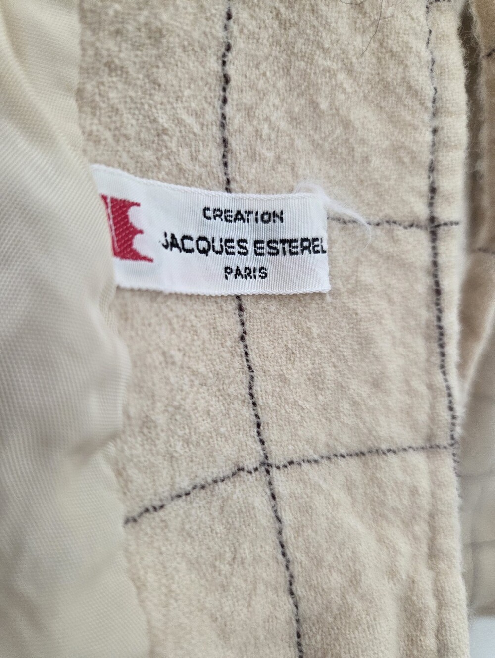 Vintage | Jacques Esterel Paris Windowpane Skirt Suit - Picture 13 of 13